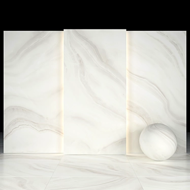 Elegant Morena Gray Marble Slabs 3D model image 1 