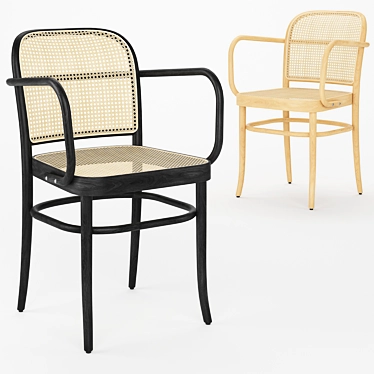 Modern Hoffmann Dining Chair 02 3D model image 1 