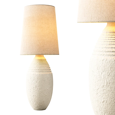 Terracotta Glow Table Lamp: Zara Home 3D model image 1 