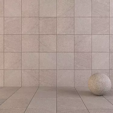 Flaviker River Earth: Multi-Texture Wall & Floor 3D model image 1 