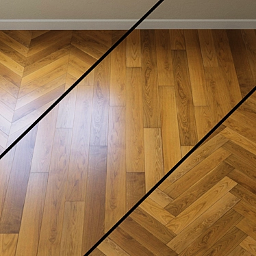 Karelia Oak Grain Brown Parquet 3D model image 1 