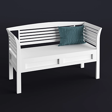 Arlington Entryway Bench with Storage 3D model image 1 