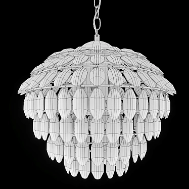 Modern Suspended Light Fixture: Wertmark Ludgera 3D model image 1 