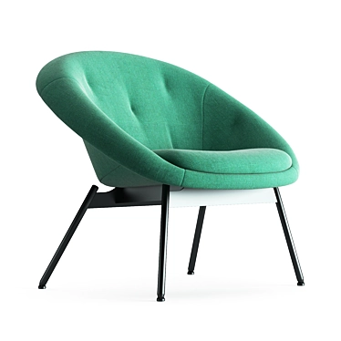 Elegant LX699 Armchair: Modern Comfort with a Unique Twist 3D model image 1 