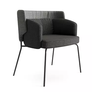 Modern Comfort: IKEA Bingsta Chair 3D model image 1 