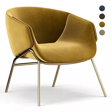 Sophisticated Seating Solution: Anita Armchair 3D model image 1 