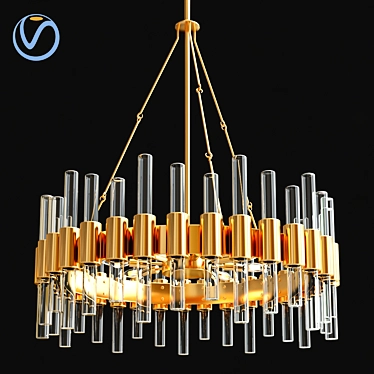 Arteriors Haskell Small Pendant Light 3D model image 1 