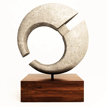 Modern Geometric Sculpture: Reyes 3D model image 1 