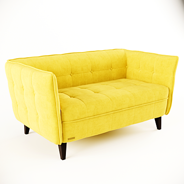 Modern Grey Lester Sofa 3D model image 1 