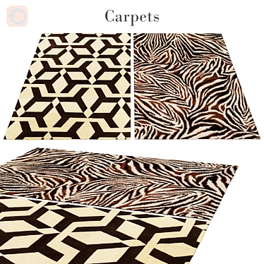 Vintage-Style Rug - 185 3D model image 1 