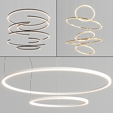 Brooklyn Round Pendant Light 3D model image 1 