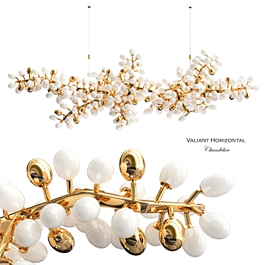 Sleek Hudson Valiant Chandelier 3D model image 1 
