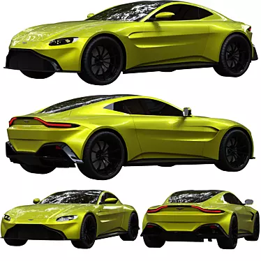 Sleek 2020 Aston Martin Vantage 3D model image 1 