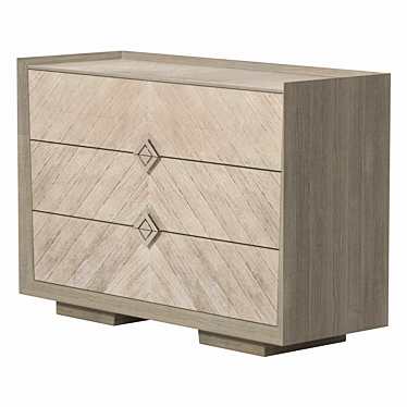 Arbre 3-Drawer Chest - 1200x820x450cm 3D model image 1 