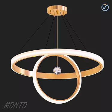 Modern Millimeter Monto Chandelier 3D model image 1 