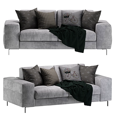 Elegant Life Edition Sofa 3D model image 1 