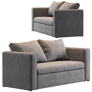 Jysk Skillebekk Sofa - Compact and Stylish Sleep Solution 3D model image 1 