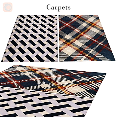 Stylish and Durable Rug 210 3D model image 1 