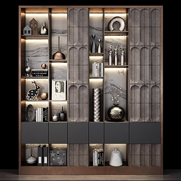 Stylish Storage Solution 3D model image 1 