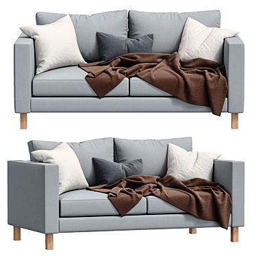 Modern Karlstad Sofa: Stylish Comfort by IKEA 3D model image 1 