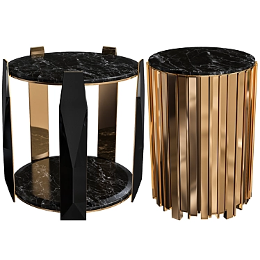 Luxury Empire Side Tables: Imperium Collection 3D model image 1 