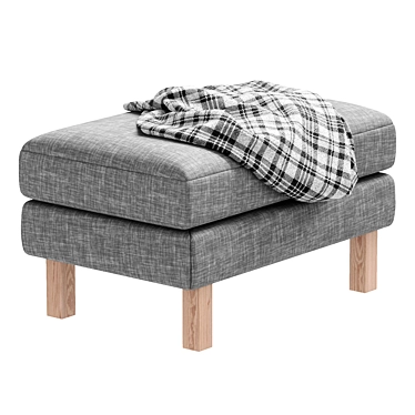 Stylish Karlstad Pouf: Modern Comfort by Ikea 3D model image 1 