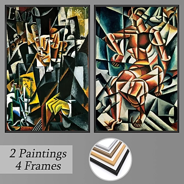 Versatile Set of Wall Paintings 3D model image 1 