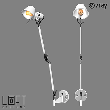 Modern Metal Wall Lamp, LoftDesigne 5503 3D model image 1 