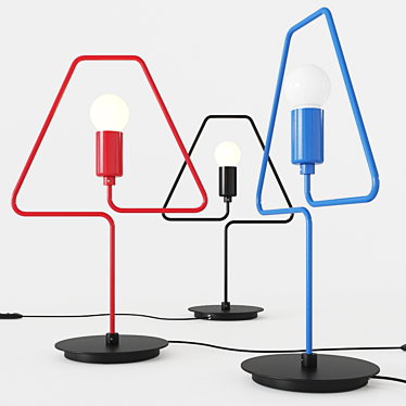 ZAVA A-Shade Metal Table Lamp 3D model image 1 