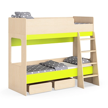 Legenda K38 Modular Children's Bed 3D model image 1 