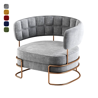 Elegant Madison Armchair: Stylish Comfort for Any Space 3D model image 1 