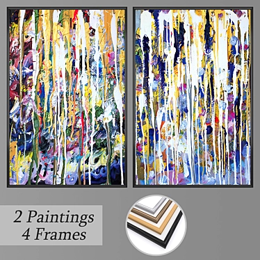 Multi-Panel Wall Art Set 3D model image 1 