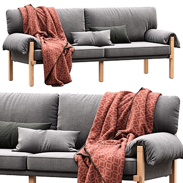 Stylish Lita Sofa: Urban Outfitters' Luxury Comfort 3D model image 1 
