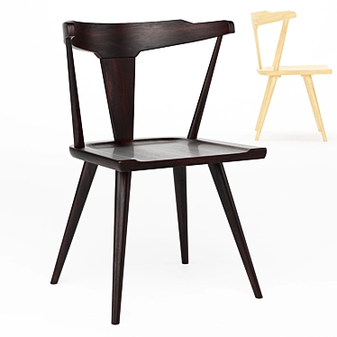 Modern Ruthie Dining Chair 3D model image 1 