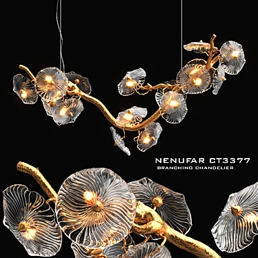 SERIP Nenufar Horizontal Chandelier 3D model image 1 