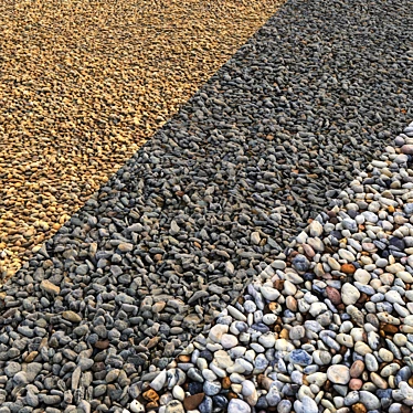 Premium Gravel Set: 3 Variants 3D model image 1 