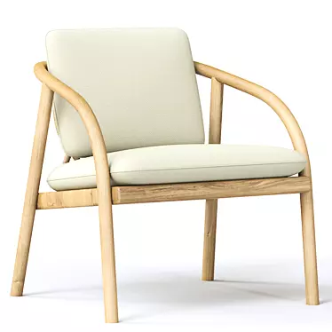 Laurel Lounge Chair: Stylish Comfort for Any Space 3D model image 1 