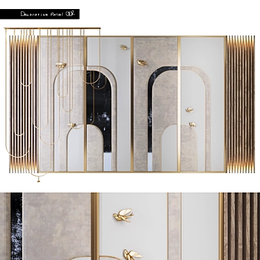 Elegant Decor Panel for Interior 3D model image 1 