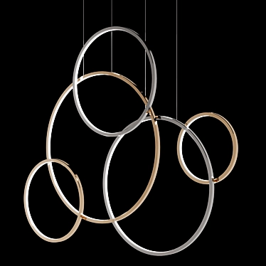 Modern LED Pendant Light: Union 3D model image 1 