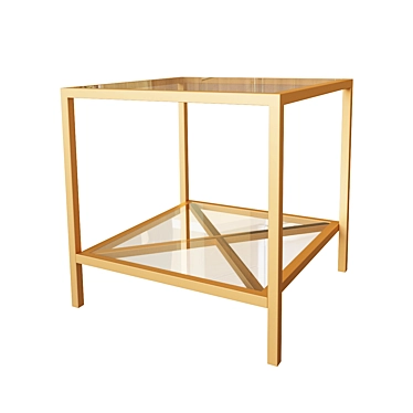 Classic American Low Shelf Table 3D model image 1 