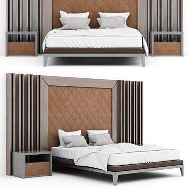 Elegant Dream Bed Set 3D model image 1 