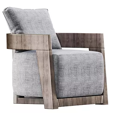 CINDY Armchair in Jesse Grey 3D model image 1 