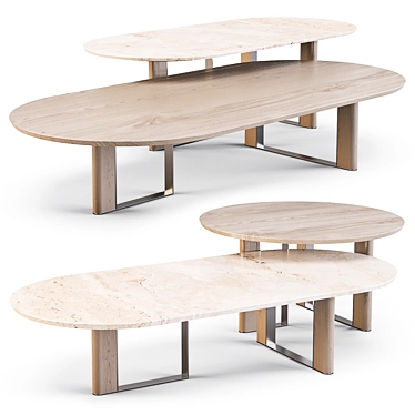 Plegat Coffee and Side Tables: Sleek Elegance for Every Space 3D model image 1 