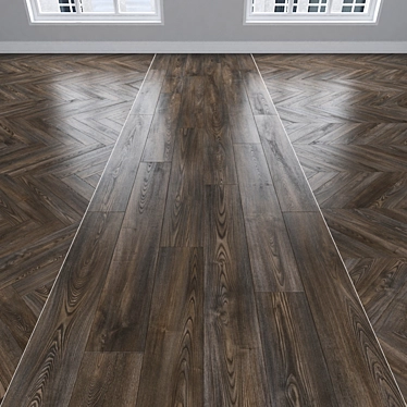 Parquet Oak: Herringbone, Linear, Chevron 3D model image 1 