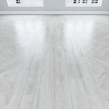 Oak Parquet: Herringbone, Linear, Chevron 3D model image 1 