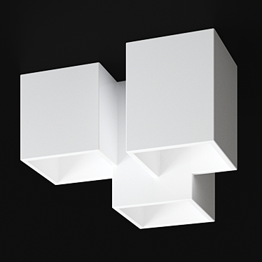 Heraea Plaster Ceiling Lamp 3D model image 1 