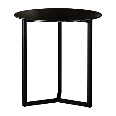 Modern Black Marae Side Table 3D model image 1 