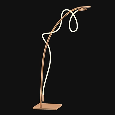 Elegant LED Floor Lamp 3D model image 1 