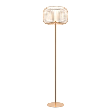 Double Shade Designer Floor Lamp 3D model image 1 