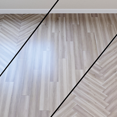 Premium Oak Gray Laminate 3D model image 1 